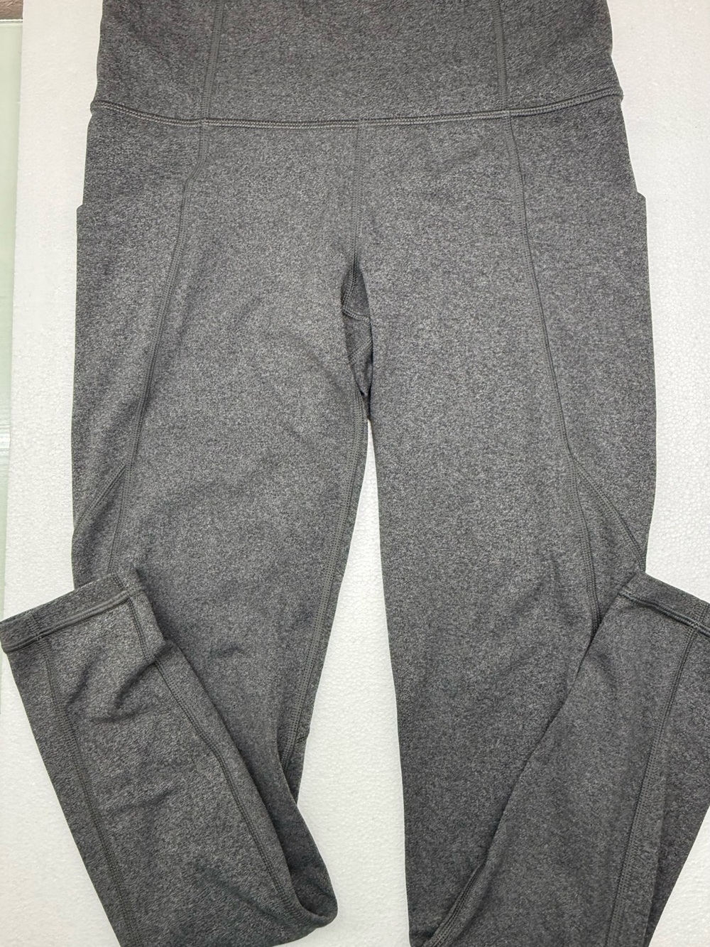 Athleta Women Heather Grey High-Rise Pocket Leggings
